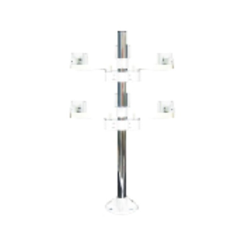 液晶モニタ、液晶テレビ用VESA対応天板ネジ固定式マルチポールアーム(6画面)