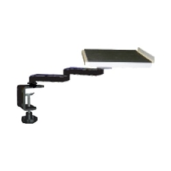 トレイタイプC型クランプ式水平多関節アーム(165mm×2本ブラックタイプ)