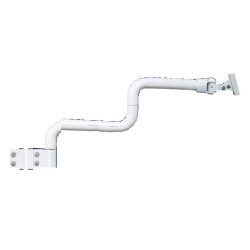 液晶モニタ・TV用VESA対応ポールクランプ式2段スネークアームφ40