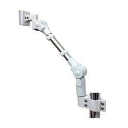 中荷重型液晶モニタ・TV用VESA対応ポールクランプ式スリムビューティーアームφ38.5