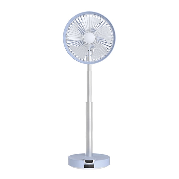 BARSET 4D FAN 多機能コードレス卓上扇風機 ライラックブルー