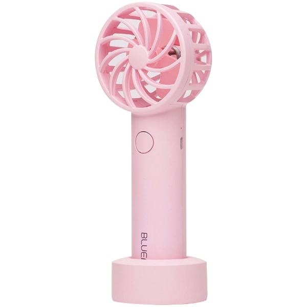 BLUEFEEL 超小型ヘッド ポータブル扇風機 マカロンピンク