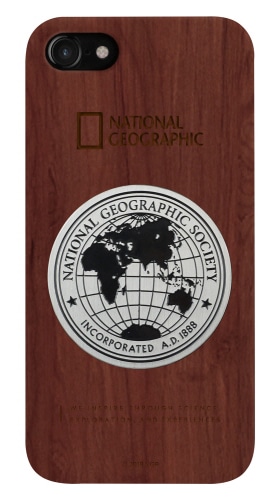 iPhone XS / X Metal-Deco Wood Case ローズウッド