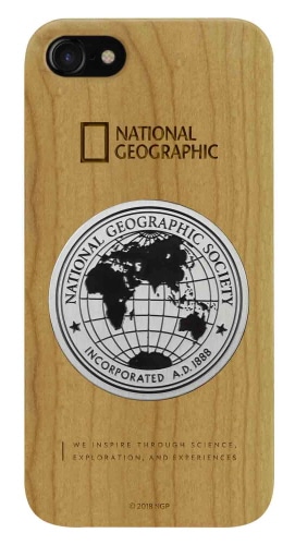 iPhone XS / X Metal-Deco Wood Case チェリーウッド