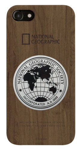 iPhone XS / X Metal-Deco Wood Case ウォルナット