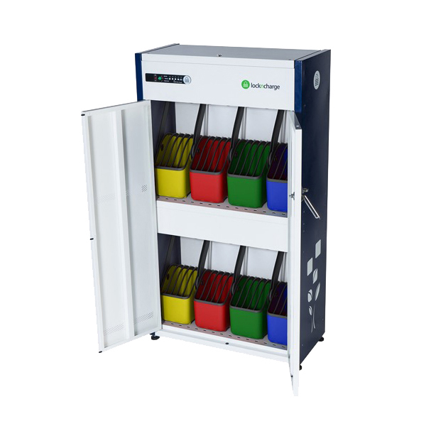 GIGA 40 キャビネット バスケット付き 充電保管庫 40台収納 タブレット ノートパソコン 輪番充電器標準装備 iPad Chromebook surface Windows