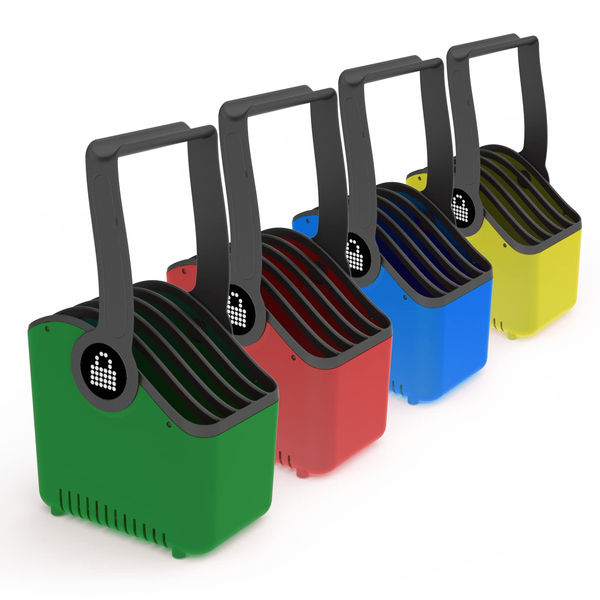 ラージバスケット 4個セット タブレット ノートパソコン iPad Surface 5台 収納 保管 持ち運び