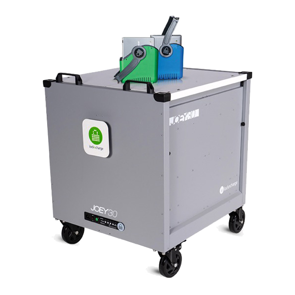 Joey 30 カート バスケット付き 充電保管庫 30台収納 タブレット ノートパソコン 輪番充電器標準装備 iPad Chromebook Surface Windows