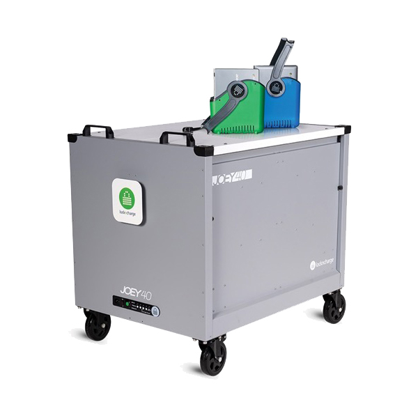 Joey 40 カート バスケット付き 充電保管庫 40台収納 タブレット ノートパソコン 輪番充電器標準装備 iPad Chromebook Surface Windows