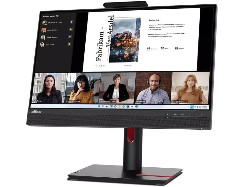 ThinkCentre Tiny-in-One 22 Gen 5 (タッチ対応モデル)（21.5型/タッチパネル/1920×1080/DisplayPort x1、HDMI x1/黒/ステレオスピーカー(内蔵) (3W x2)）