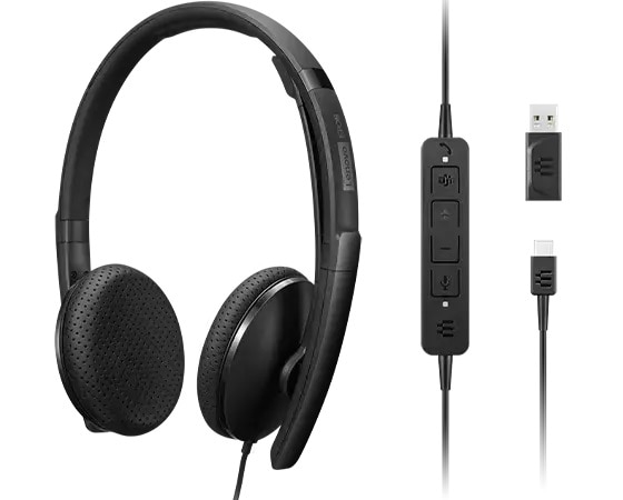 Lenovo Wired VOIP ヘッドセット(Teams)