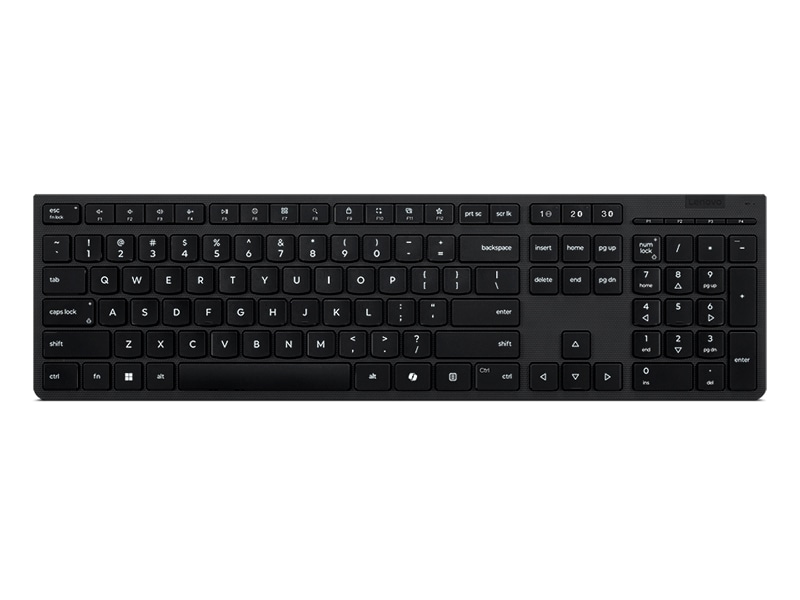 Lenovo プロフェッショナル ワイヤレス 充電式キーボード - 英語