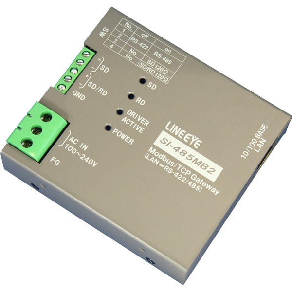Modbus TCPゲートウェイ 絶縁・据置タイプ