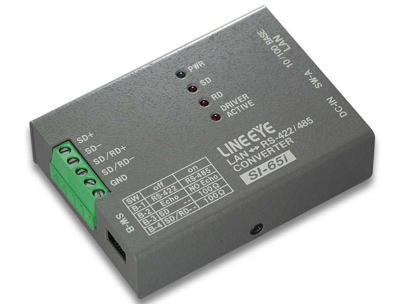 インターフェースコンバータ LAN<=>RS-422/485 絶縁タイプ