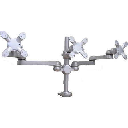 液晶モニター3画面用水平多関節モニターアーム（VESA75、100対応）