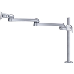 水平多関節モニターアーム ネジ固定 VESA75mm/100mm対応