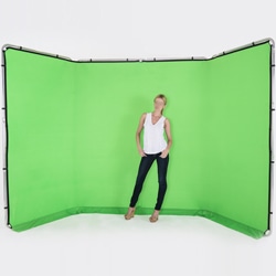 Lastolite 軽量・自立・折り畳み式パノラマ背景 4m幅×2.3m高 クロマキー
