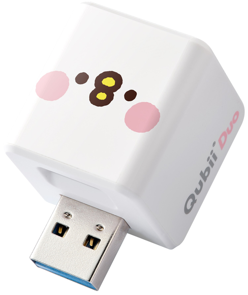 カナヘイ Qubii Duo USB-A ピスケ iOS/AndroidバックアップmicroSD充電カードリーダー