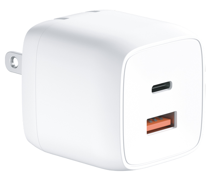 HIDISC Type-AとType-C機器が2台同時に充電できるUSB充電器 3A 2ポート