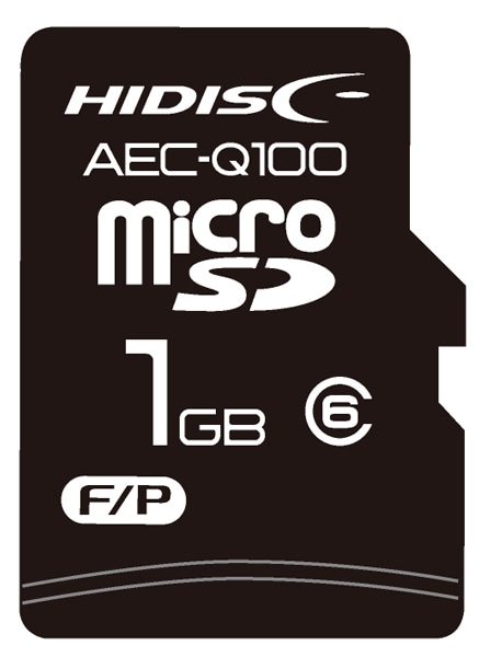 AEC-Q100対応 HIDISC 車載用途向けSLCチップ搭載 microSDカード 1GB
