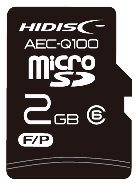 AEC-Q100対応 HIDISC 車載用途向けSLCチップ搭載 microSDカード 2GB