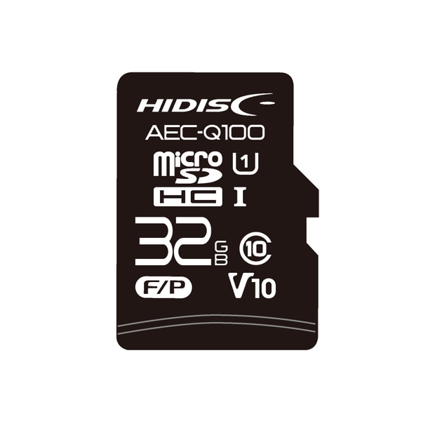 AEC-Q100対応 HIDISC 車載用途向けMLCチップ搭載 microSDHCカード 32GB