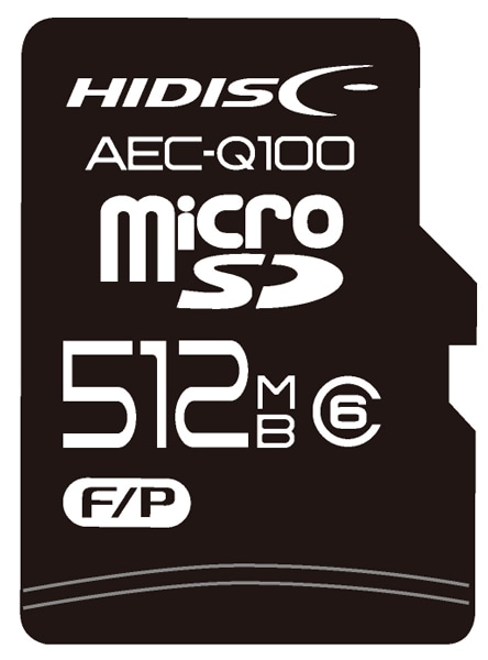 AEC-Q100対応 HIDISC 車載用途向けSLCチップ搭載 microSDカード 512MB
