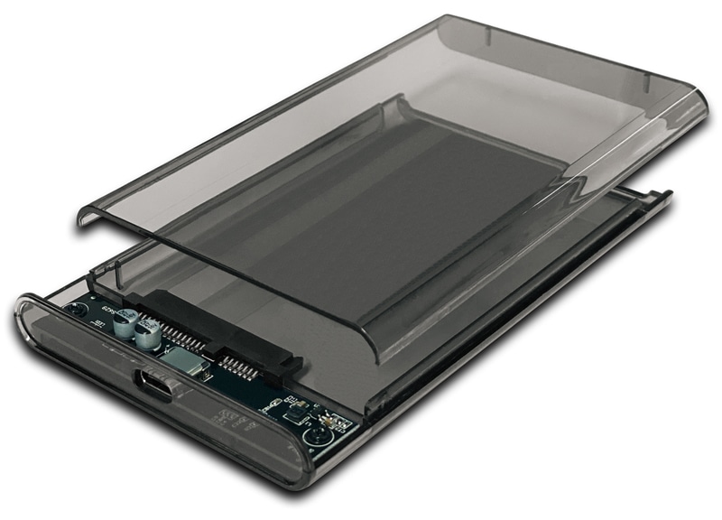 HIDISC SSDエンクロージャー 工具不要のツールレス仕様 SATA2.5インチ用 USB3.1接続（USB Type-C）