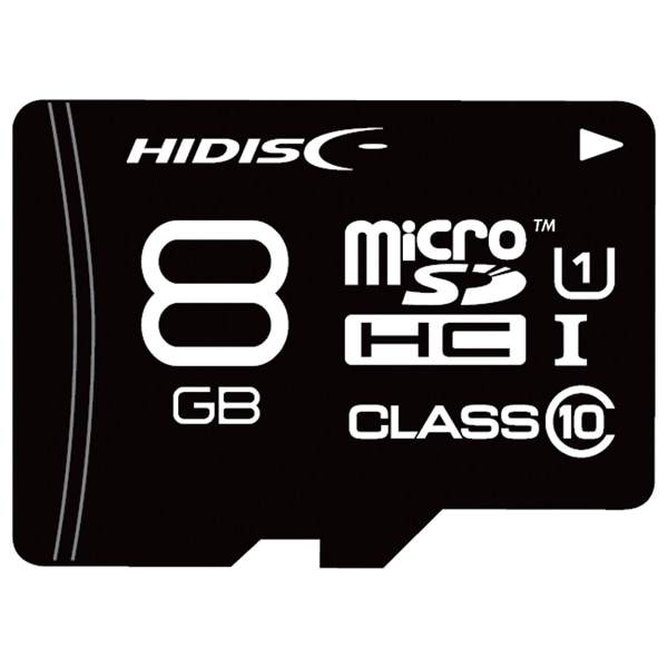 microSDHCカード 8GB Class10 UHS-1 SD変換アダプタなし