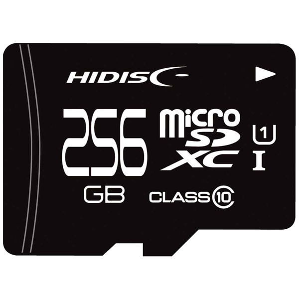 microSDXCカード 256GB Class10 UHS-1 SD変換アダプタなし