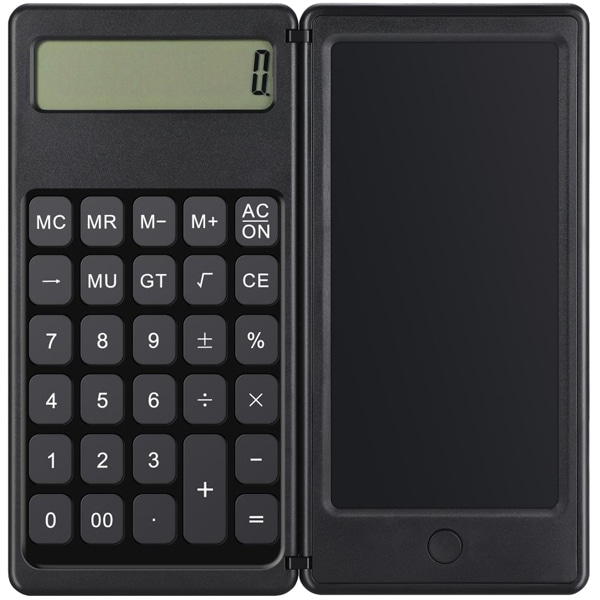 電子メモパッド 5.5インチ ブラック 電卓付き