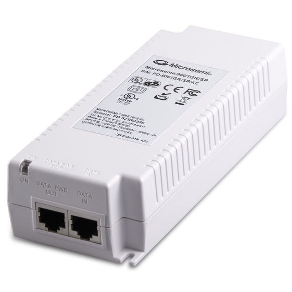 PoEインジェクタ 1ポート 30W 802.3at（落雷対策付、ACケーブル付）