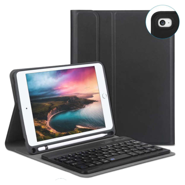 iPad mini（第5・4世代）対応 ワイヤレスキーボード付ケース ブラック