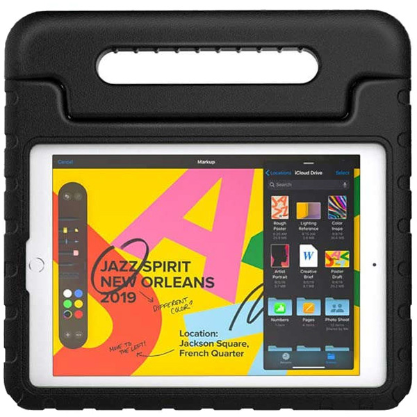 iPad 10.2（第9・8・7世代）/2019 iPad Air/iPad Pro 10.5対応 耐衝撃EVAケース ブラック