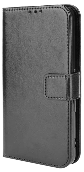 富士通 Arrows We F-51B対応 手帳型レザーケース ブラック