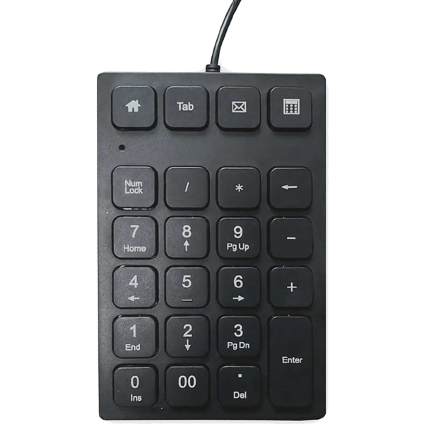 USB 有線接続 スタンダードテンキーボード ブラック