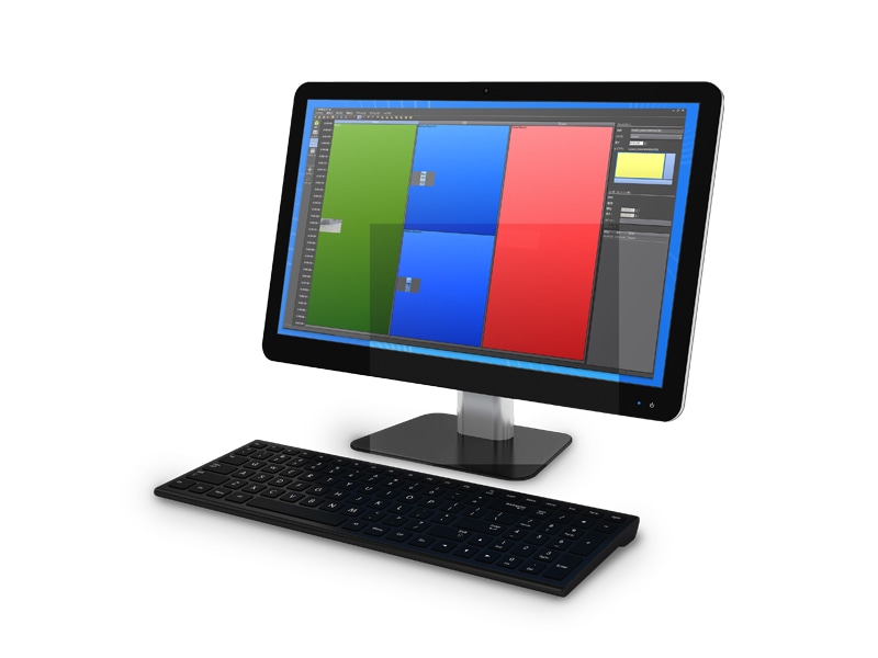 レイアウト作成・管理ソフトウェア Display Content Manager