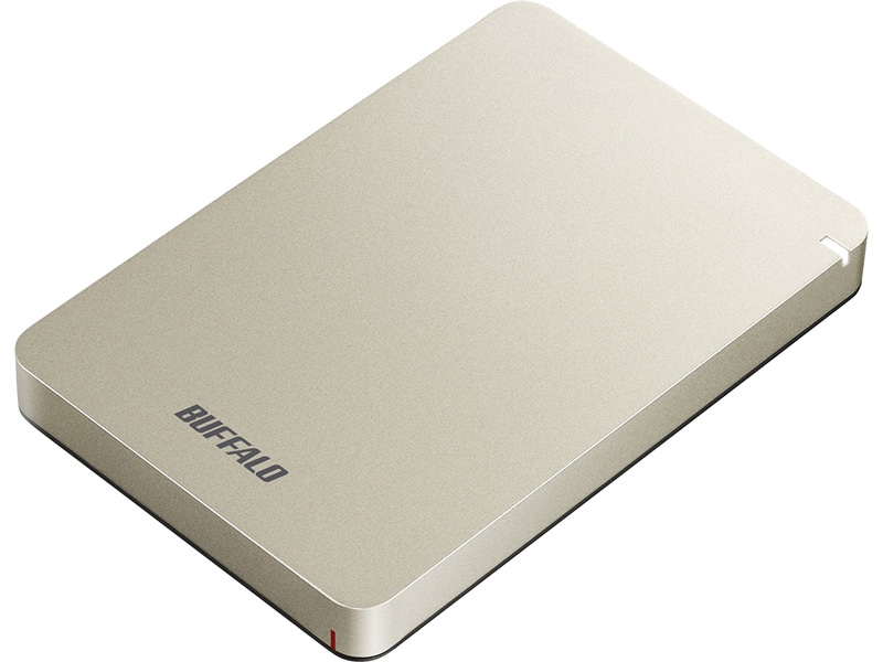 USB3.1（Gen.1）対応 耐衝撃ポータブルHDD 1TB ゴールド