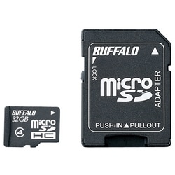 防水仕様 Class4対応 microSDHCカード SD変換アダプター付モデル 32GB