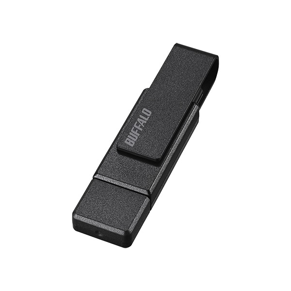 USB3.2（Gen1）対応 Type-A/C両対応 回転式USBメモリー 256GB ブラック