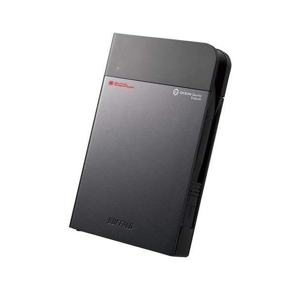 法人向け 強制暗号化 ウイルスチェック 耐衝撃ポータブルSSD 500GB