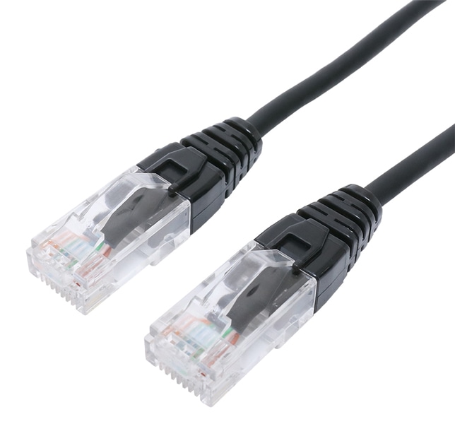 CAT6A LANケーブル 抜きやすい ブラック 5m