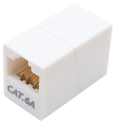 LAN中継アダプタ Cat.6A対応 マグネット付