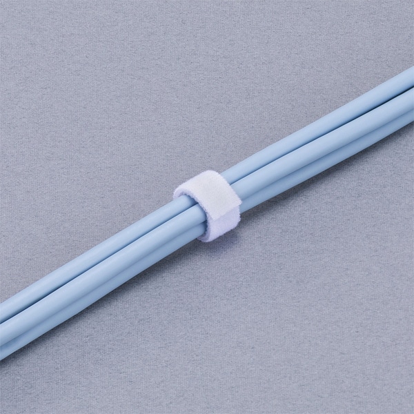 手で切れる面ファスナー 10mm×3m 白