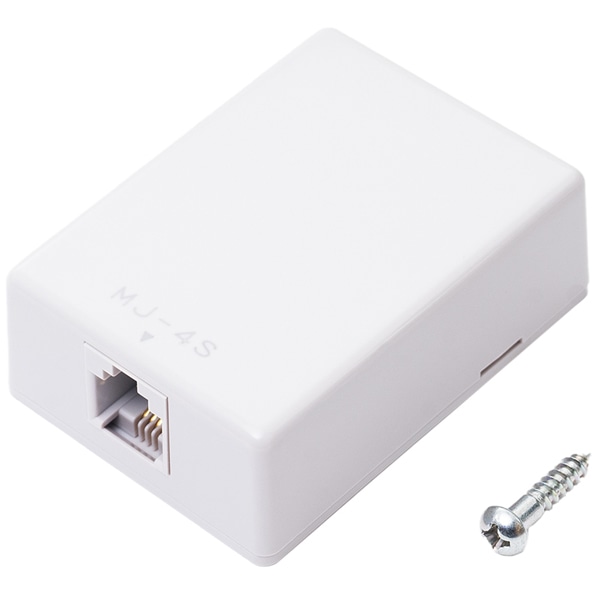 回線ローゼット 6極4芯 増設用 グレー