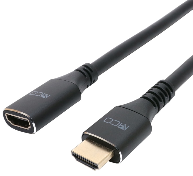 4K 60Hz対応 HDMI延長ケーブル 1m ブラック