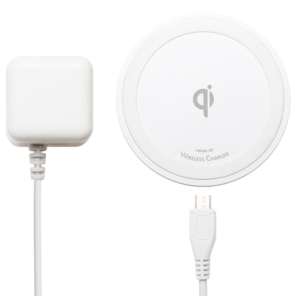 Qi対応 ワイヤレス充電アダプタセット 5W ホワイト