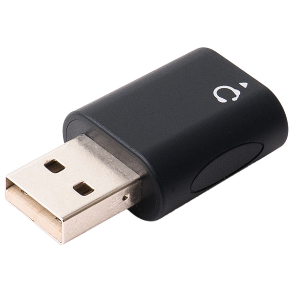 オーディオ変換アダプタ USBポート - 3.5mmミニジャック 4極タイプ