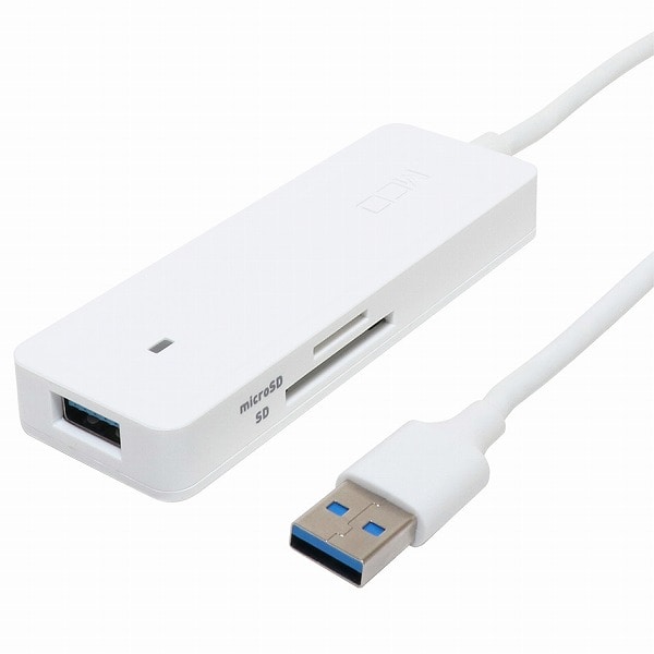 USB3.2 Gen2対応USBハブ カードリーダ USB A ホワイト