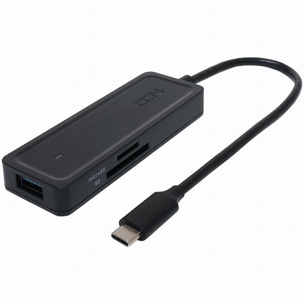USB3.2 Gen2対応USBハブ カードリーダ Type-C ブラック